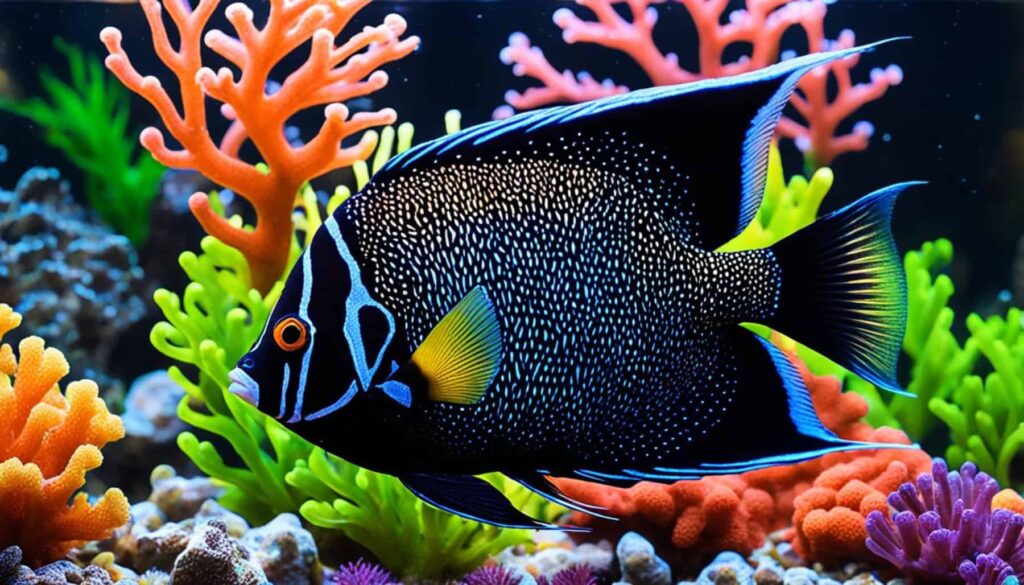 Black Lace Angelfish