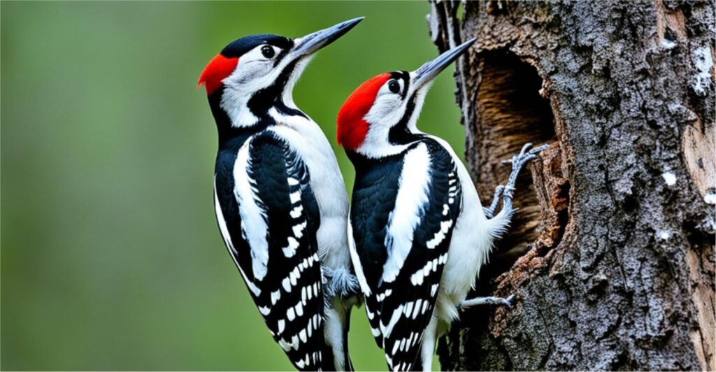 Downy and Hairy Woodpeckers