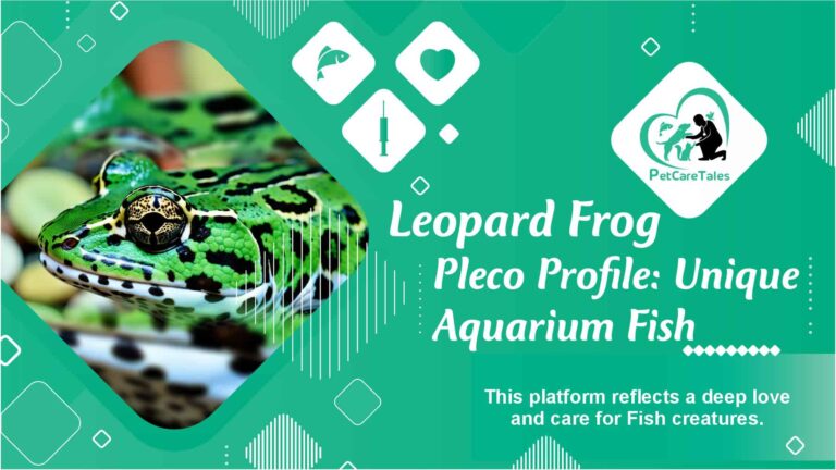 Leopard Frog Pleco Profile Fish